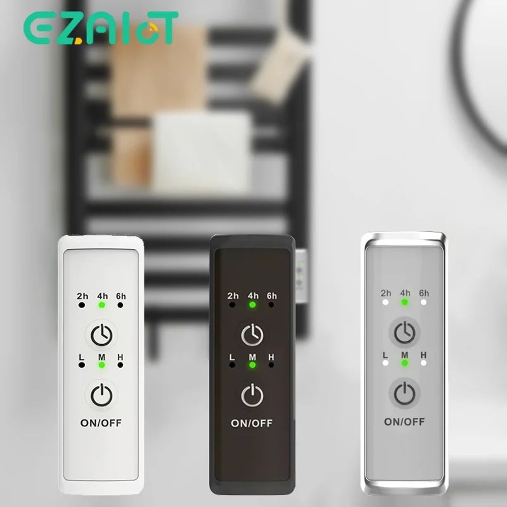 Electric Heated Towel Rack With Timer 0