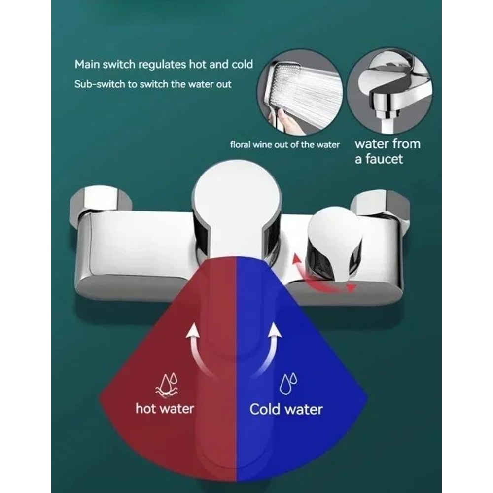 Bathroom Shower Faucet Mixing Valve Set 9