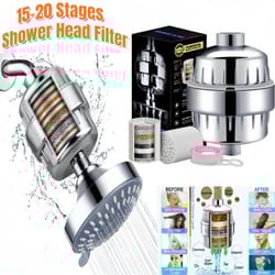high output shower water filter system
