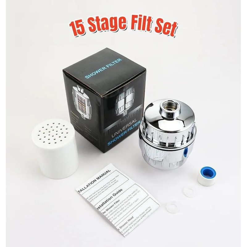 High Output Shower Water Filter System 12
