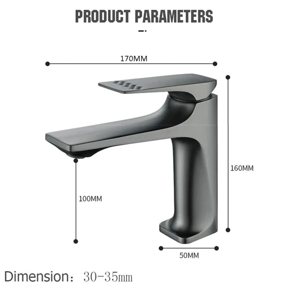 Modern Brass Mixer Bathroom Sink Faucet 3