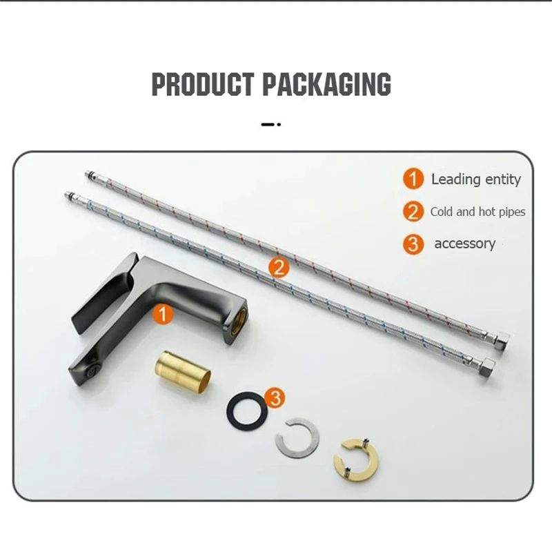 Modern Brass Mixer Bathroom Sink Faucet 5