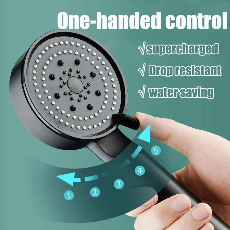 High Pressure Shower Head With 5 Spray Modes 1