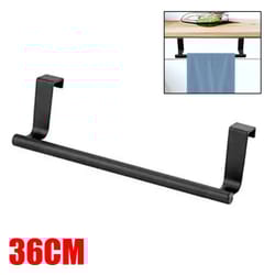 black no drill towel rack