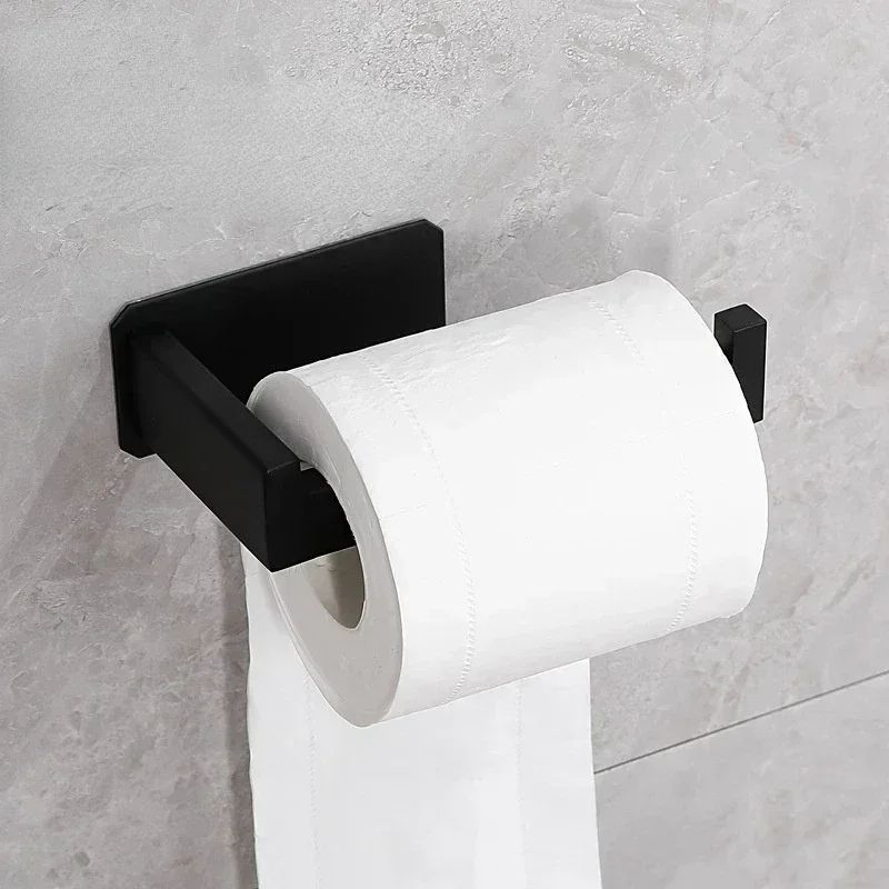 Black Stainless Steel Toilet Paper Holder 1