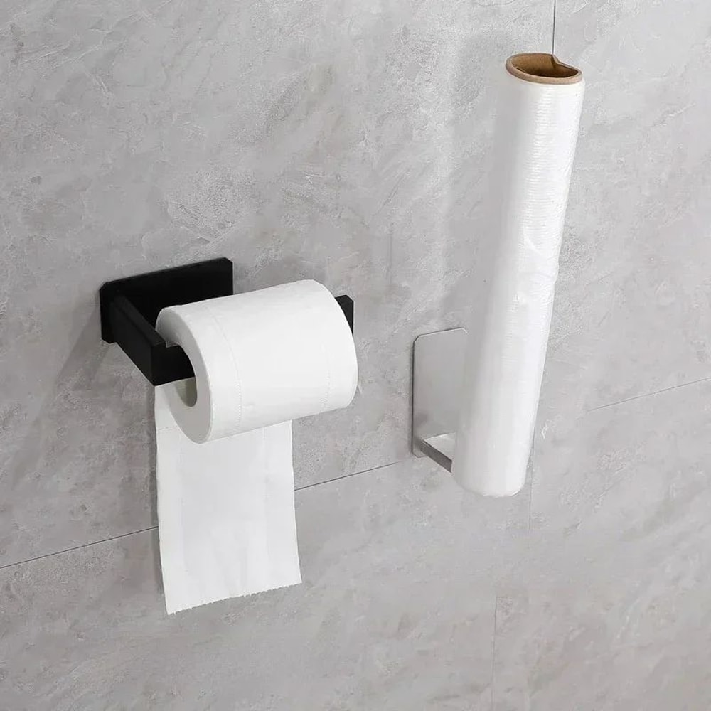 Black Stainless Steel Toilet Paper Holder 3