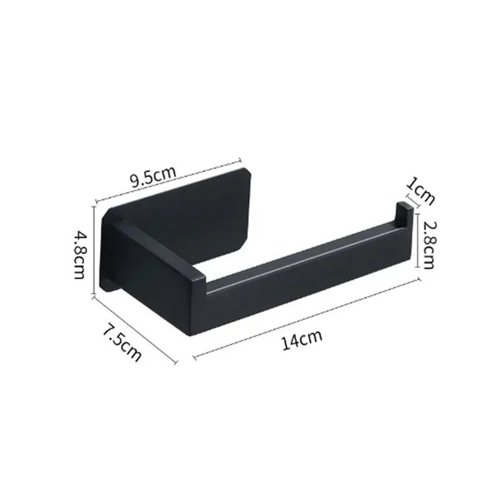 Black Stainless Steel Toilet Paper Holder 6