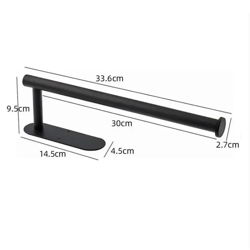 Black Stainless Steel Toilet Paper Holder 8