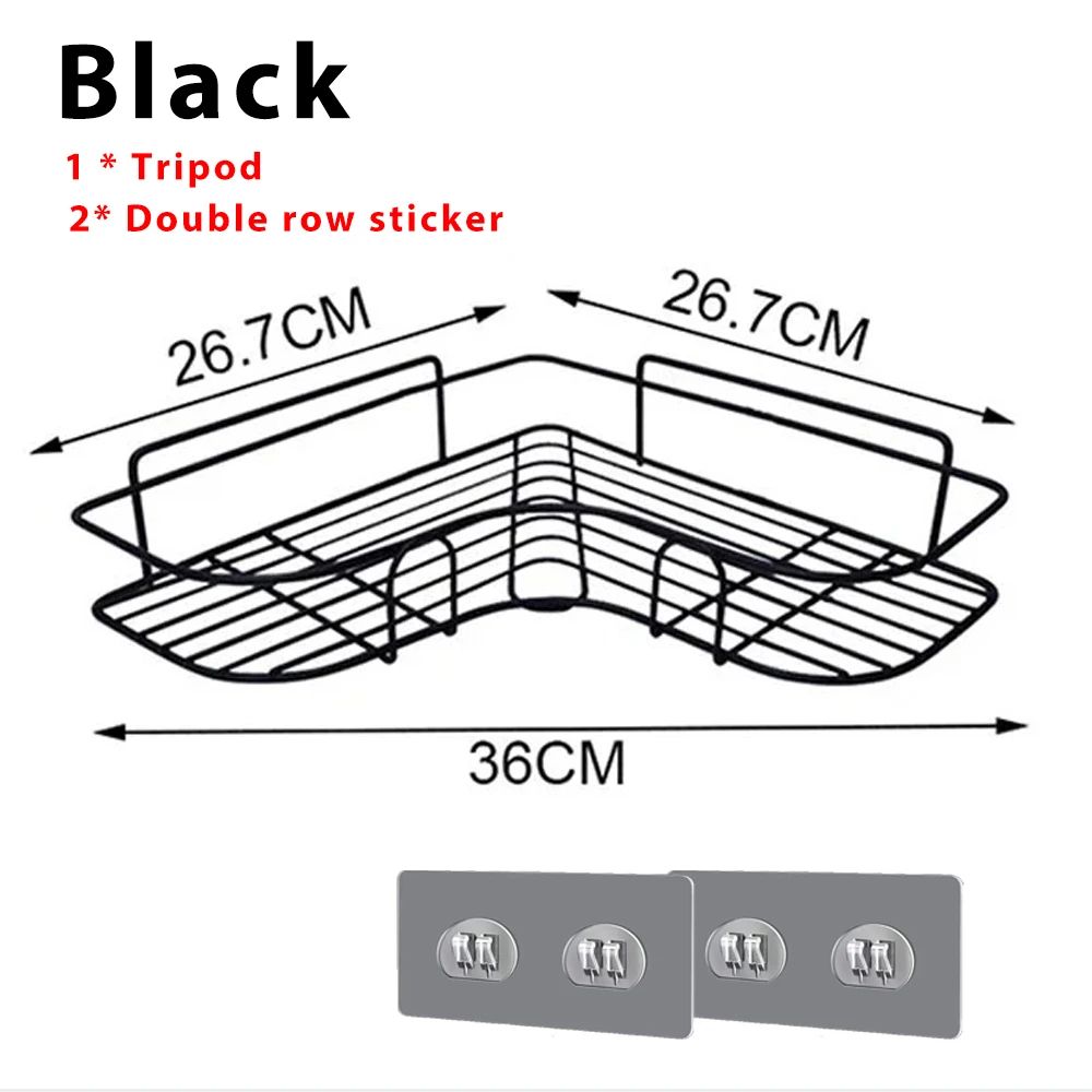 No Drill Bathroom Corner Shelf 21