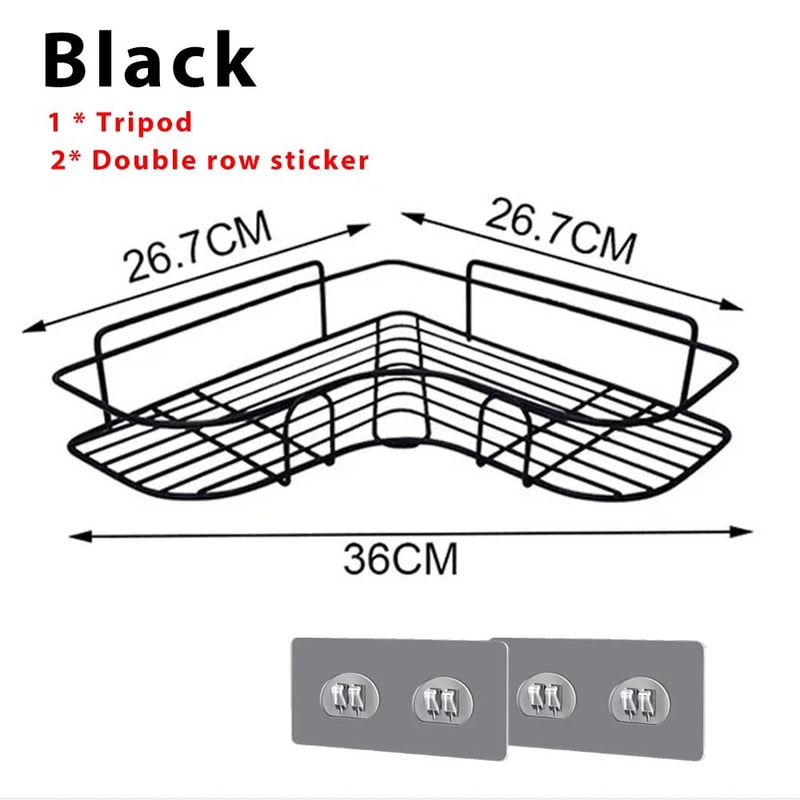 No Drill Bathroom Corner Shelf 21