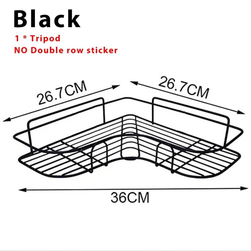 No Drill Bathroom Corner Shelf 13