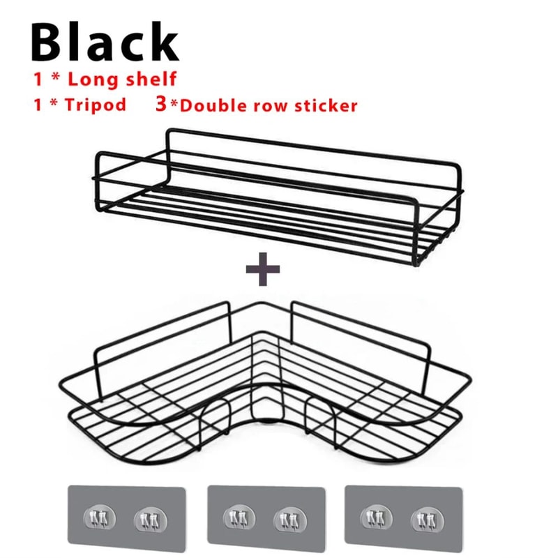 No Drill Bathroom Corner Shelf 16