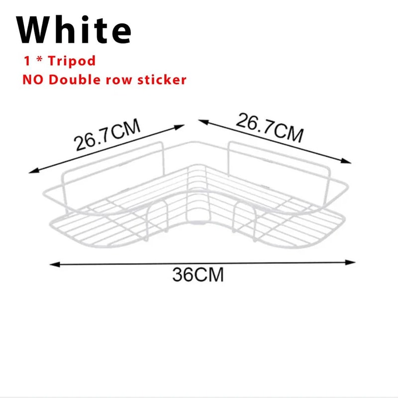 No Drill Bathroom Corner Shelf 22