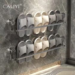 suction cup slipper and towel rack