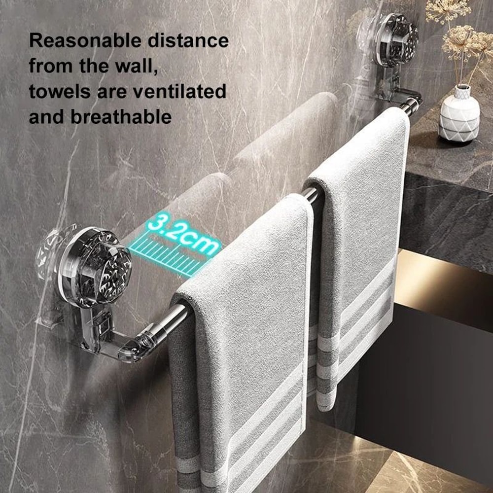 Suction Cup Slipper And Towel Rack 2