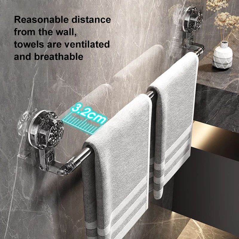 Suction Cup Slipper And Towel Rack 2