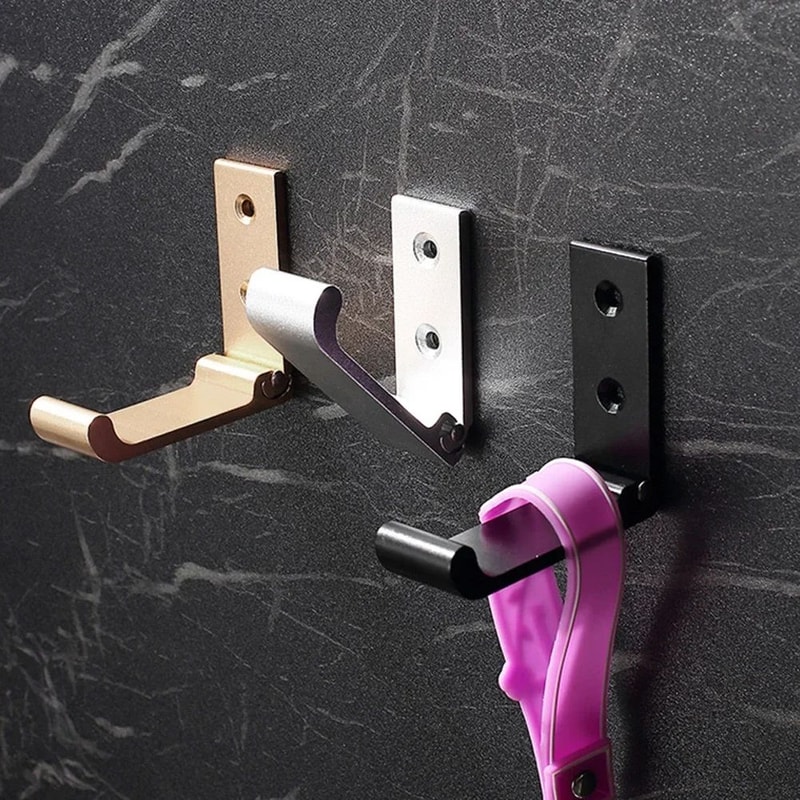 Matte Black Folding Wall Hook 0