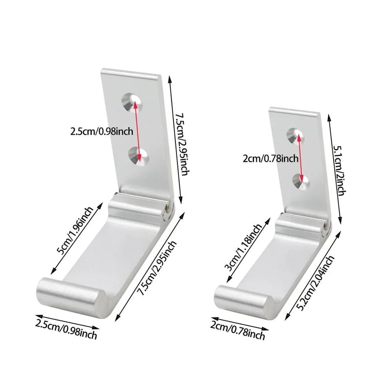 Matte Black Folding Wall Hook 10