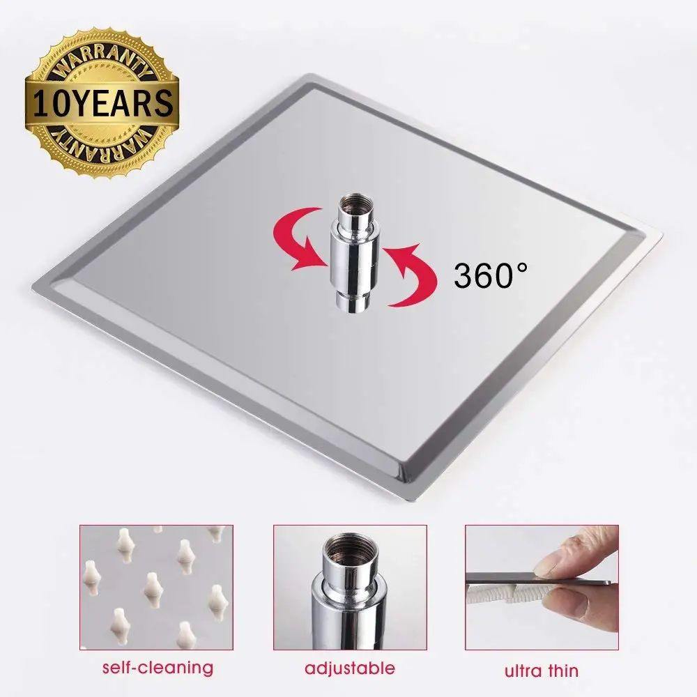 High Pressure Waterfall Shower Head 6