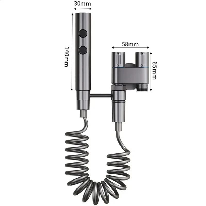 Handheld Bidet Sprayer With Dual Valve 10