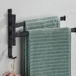 rotatable multi-bar towel rack