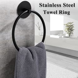 self-adhesive stainless steel towel ring