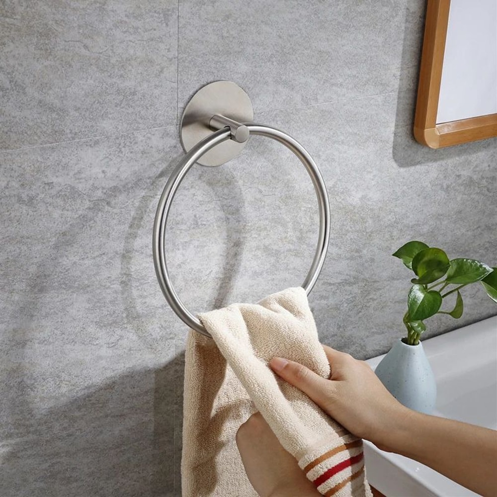 SelfAdhesive Stainless Steel Towel Ring 1