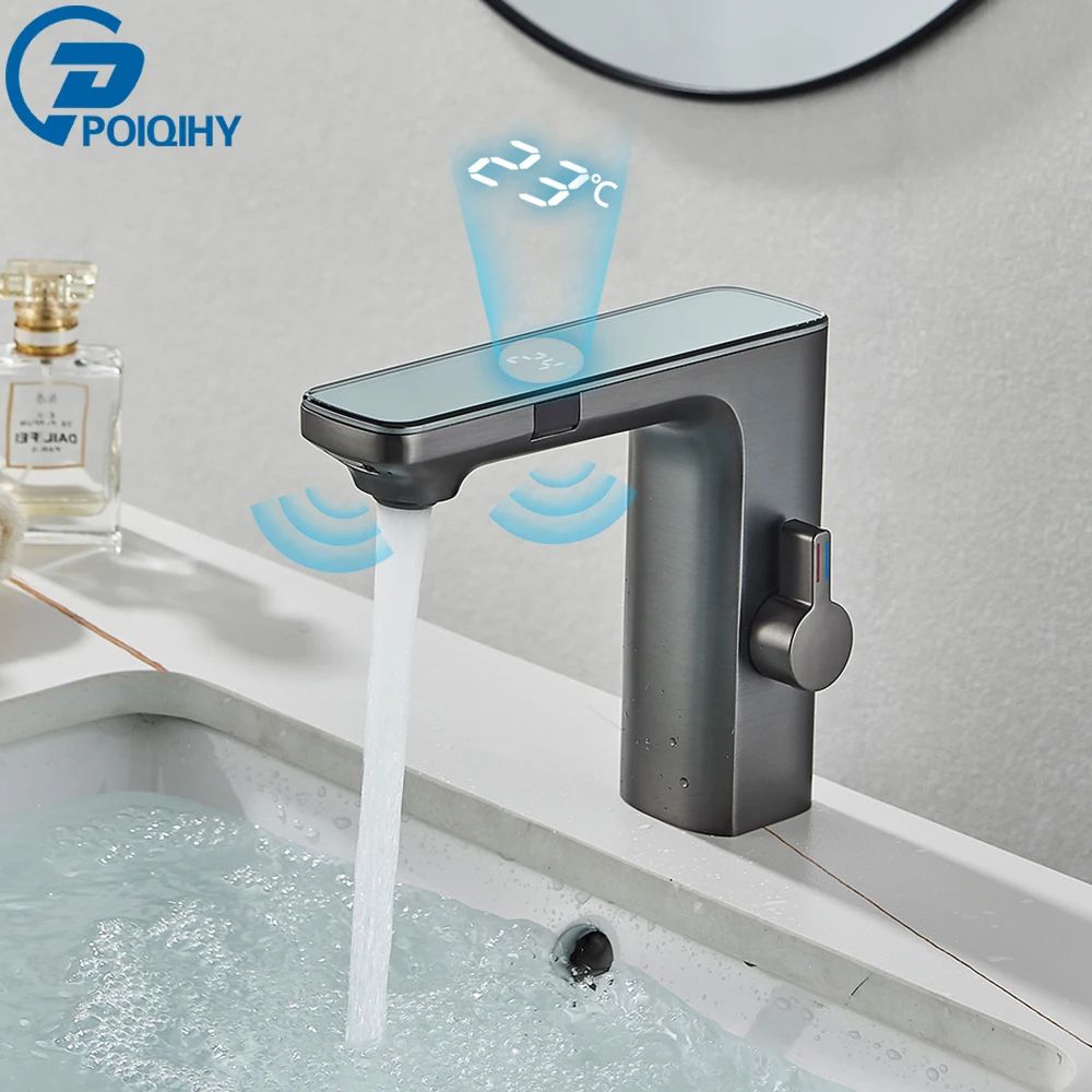 Smart Touchless Basin Faucet With Digital Display 14