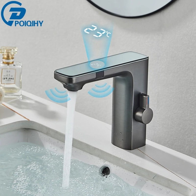 Smart Touchless Basin Faucet With Digital Display 14