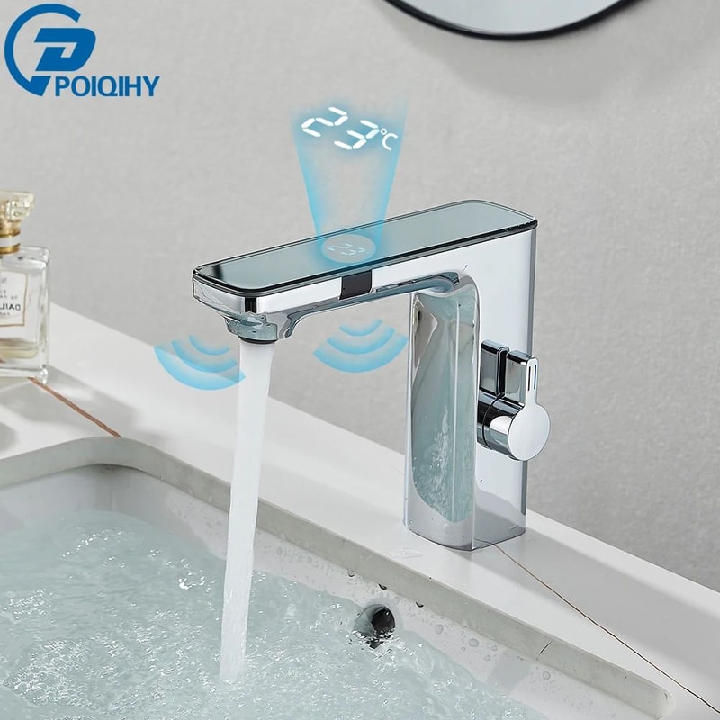 Smart Touchless Basin Faucet With Digital Display 16
