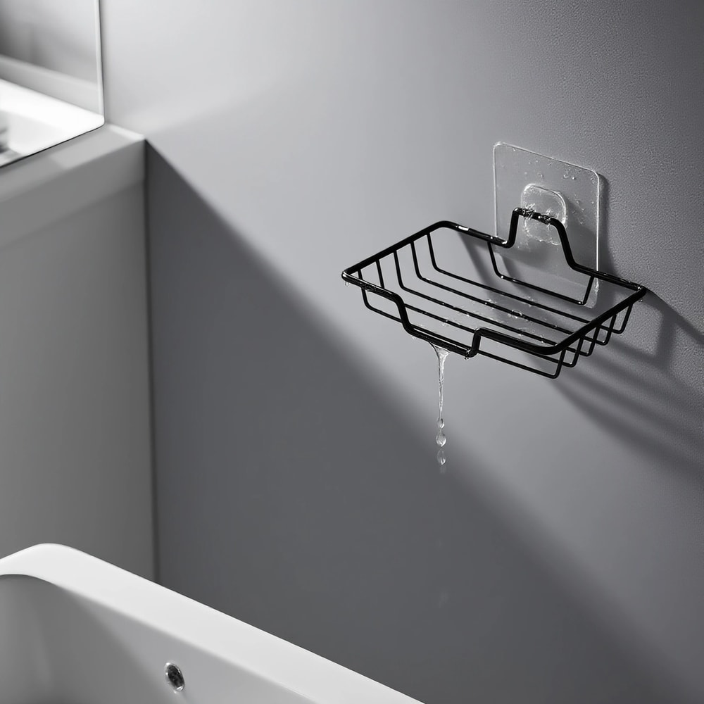 Stainless Steel Wall Mounted Soap Holder Holds 2 Soaps Holiday Gift For Halloween Christmas 2