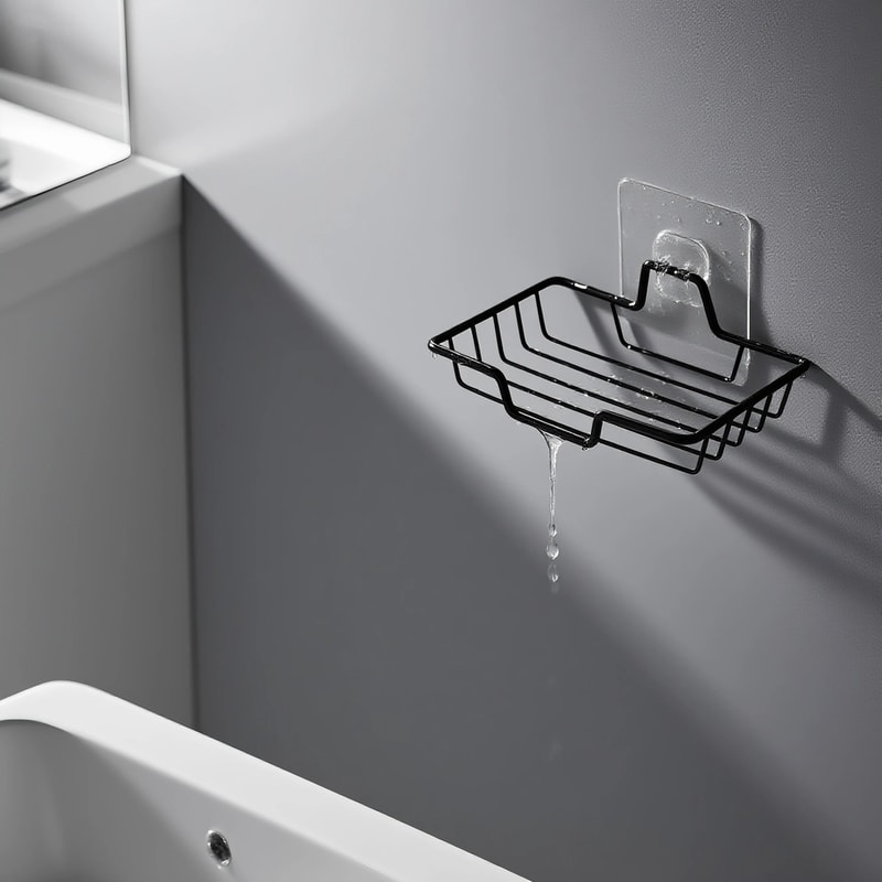 Stainless Steel Wall Mounted Soap Holder Holds 2 Soaps Holiday Gift For Halloween Christmas 2