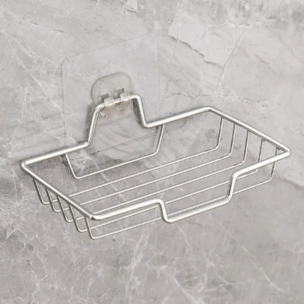 Stainless Steel Wall Mounted Soap Holder Holds 2 Soaps Holiday Gift For Halloween Christmas 7