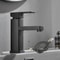 Black Chrome Single Handle Sink Faucet 0