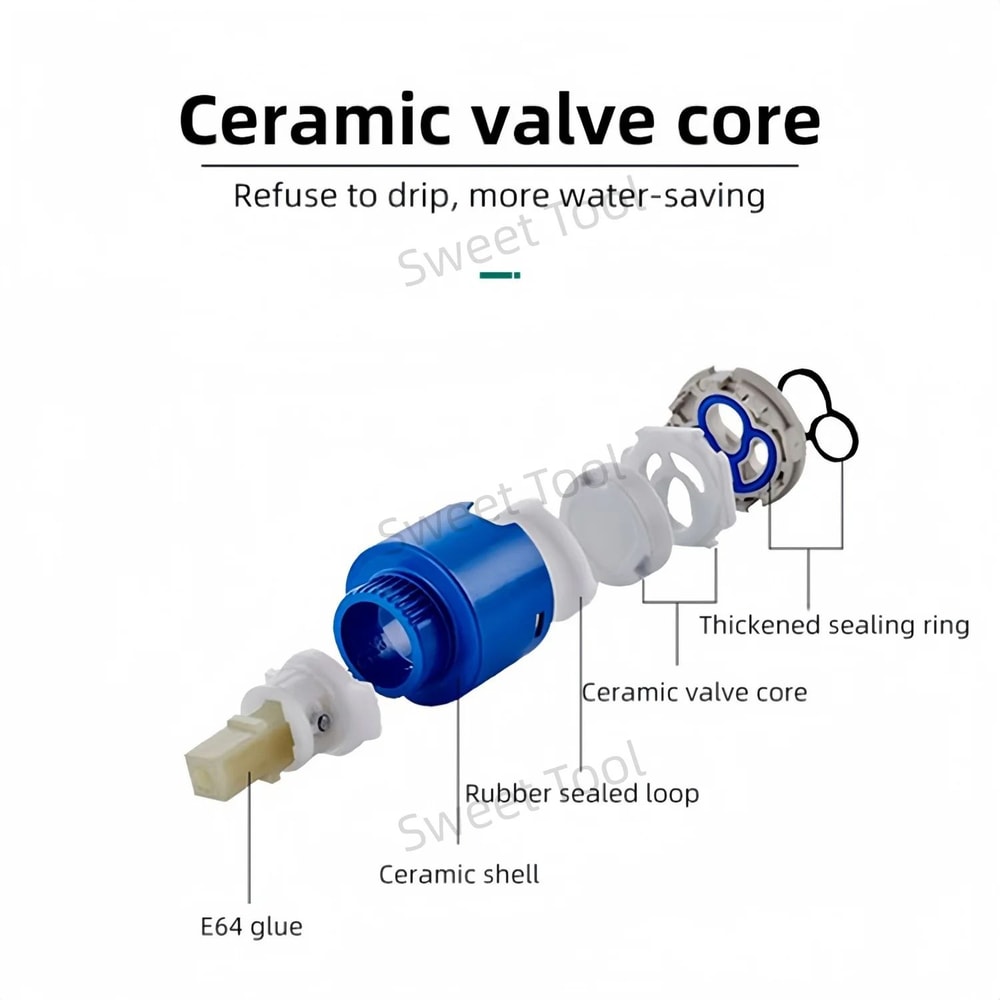 Black Chrome Single Handle Sink Faucet 2