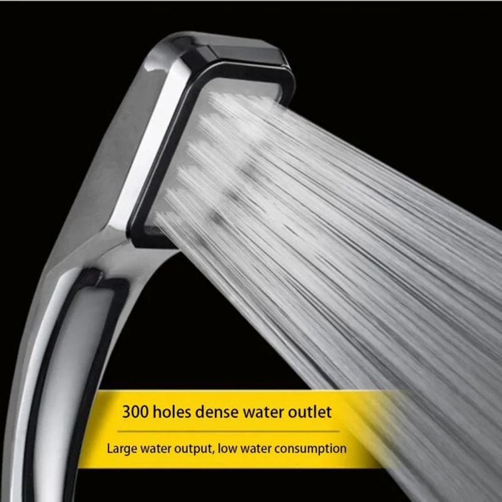 300Hole High Pressure Handheld Shower Head With Hose 1