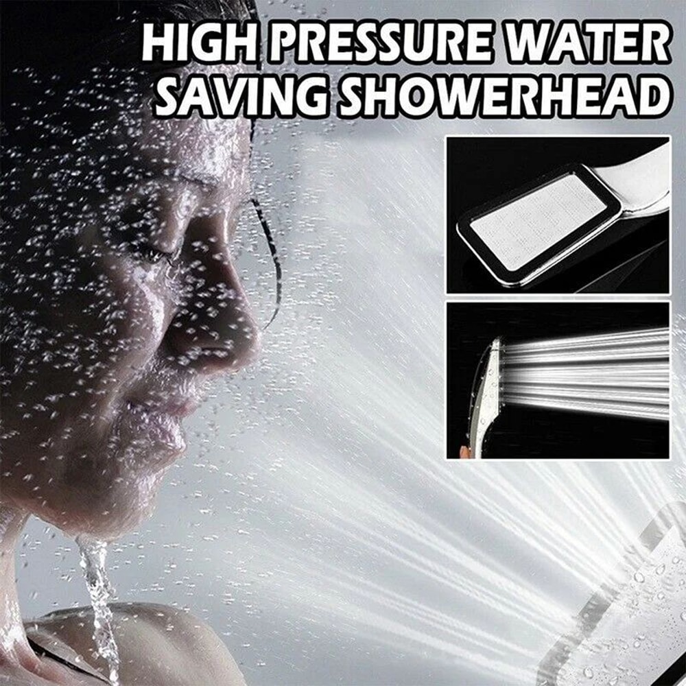 300Hole High Pressure Handheld Shower Head With Hose 7