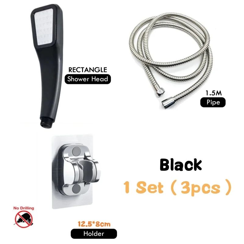 300Hole High Pressure Handheld Shower Head With Hose 16