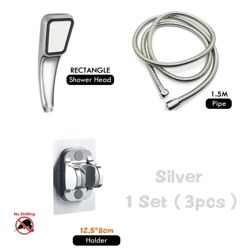 300Hole High Pressure Handheld Shower Head With Hose 17