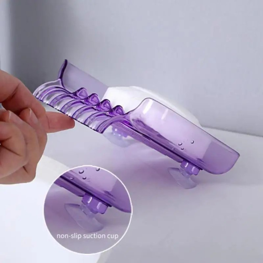 Colorful Waterfall Suction Soap Sponge Holder 1