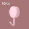 10Pack Strong SelfAdhesive Wall Hooks 15