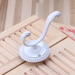 vintage retro wall mounted dual hooks