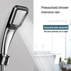 300-hole high pressure handheld shower head