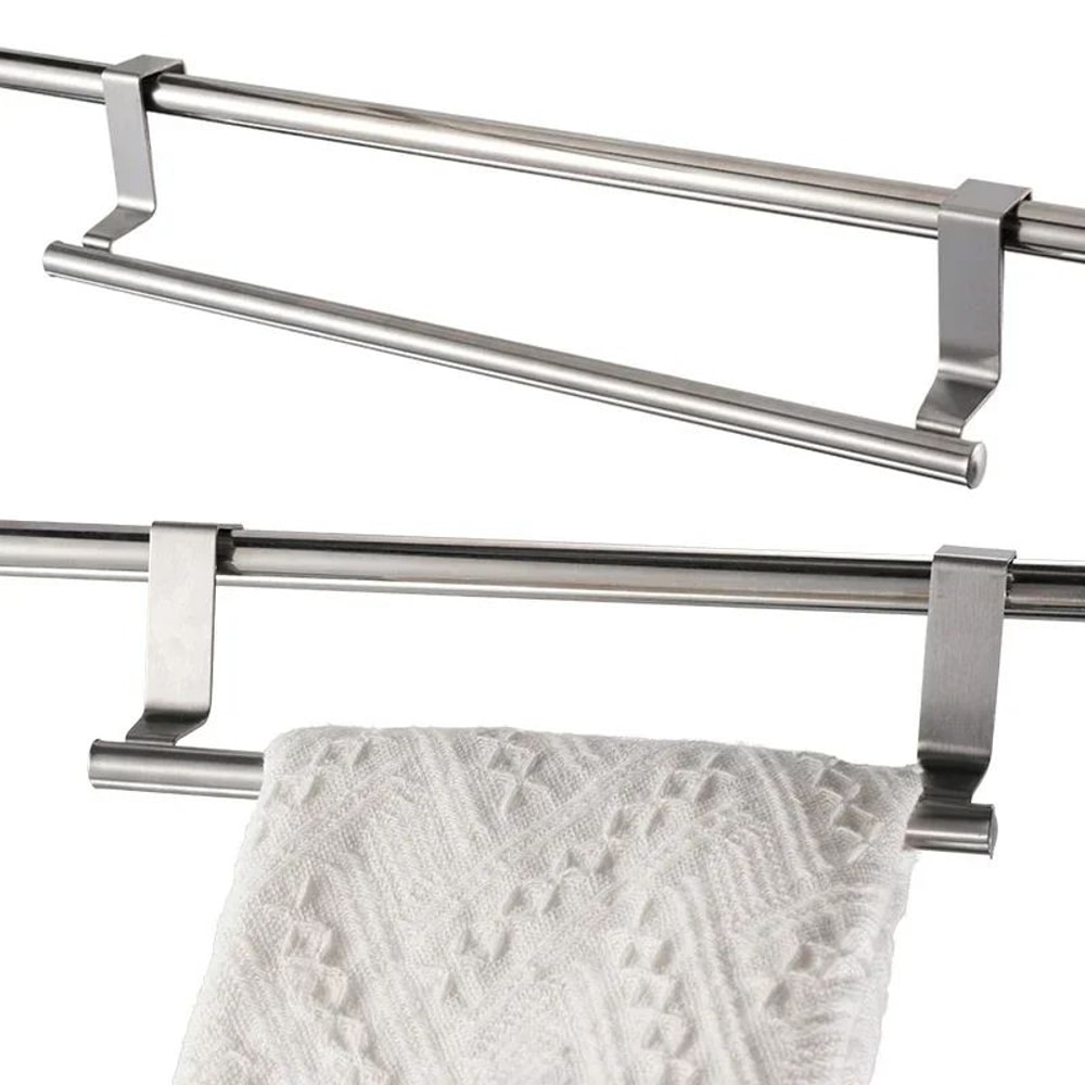No Drill Stainless Steel Towel Rack 10