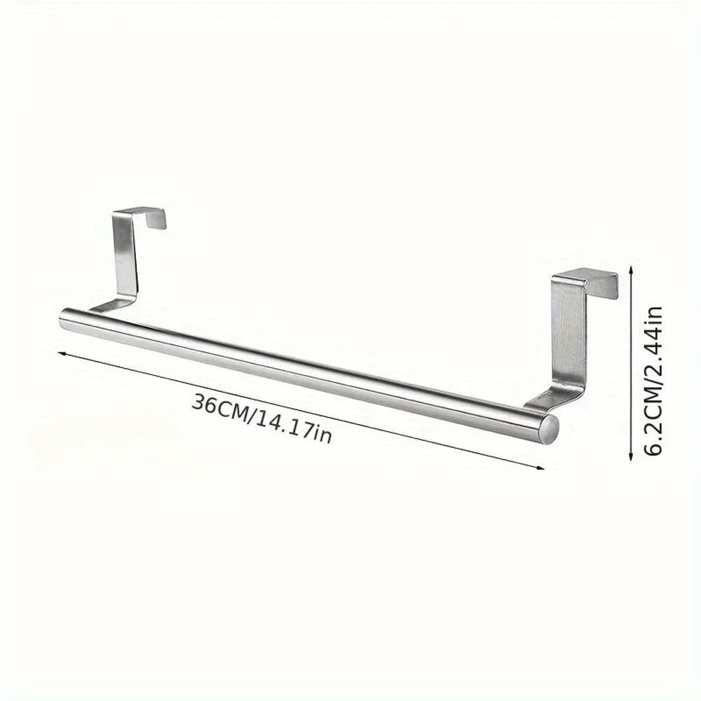No Drill Stainless Steel Towel Rack 12