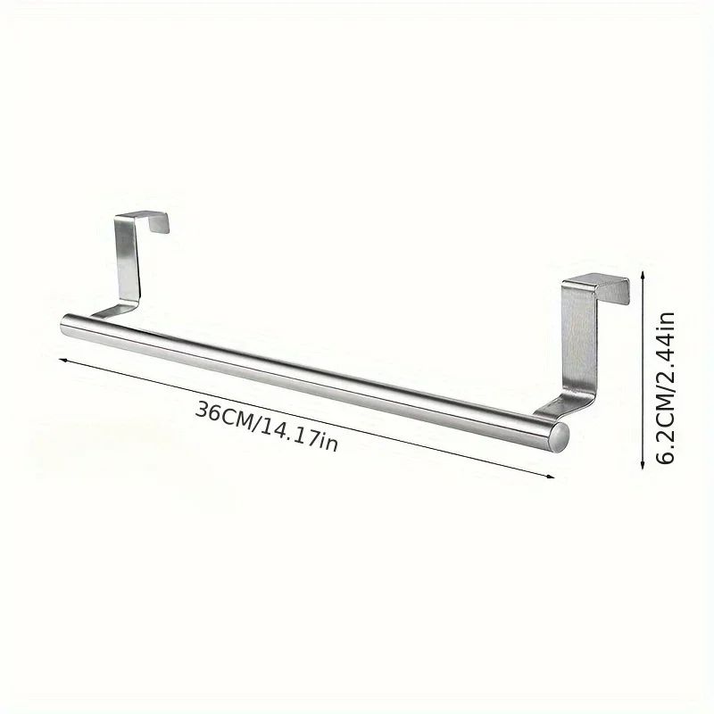 No Drill Stainless Steel Towel Rack 12