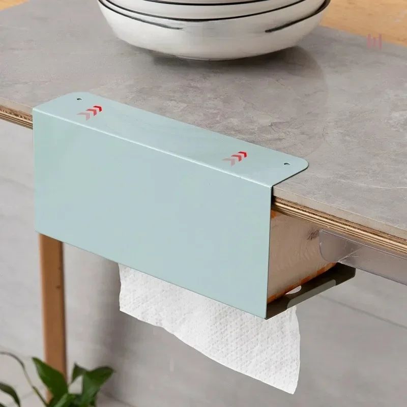 Under Cabinet Paper Towel Holder Desk Kitchen Accessories 1