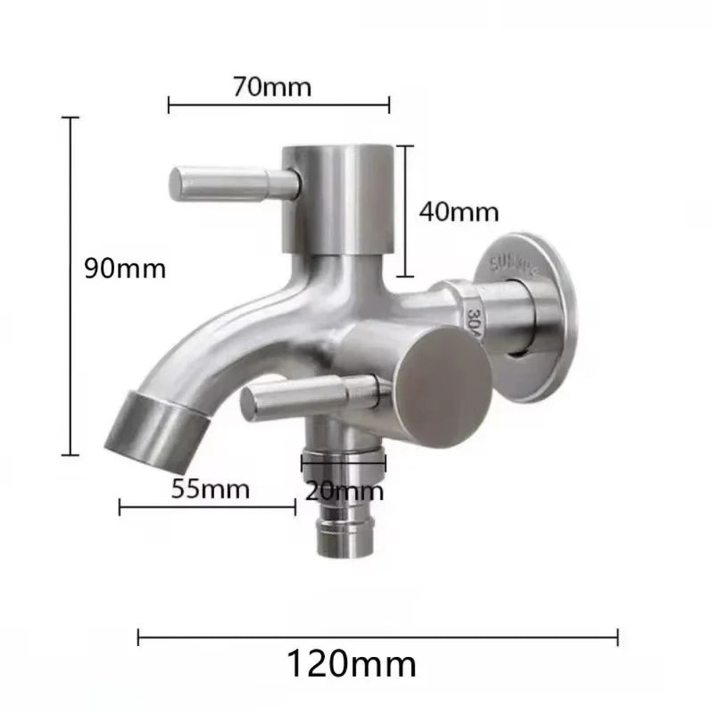 Dual Control Double Outlet Faucet 1