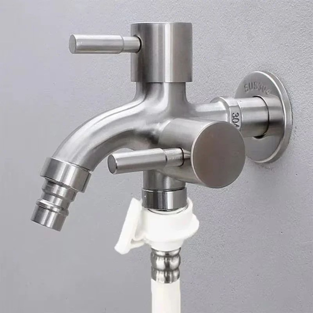 Dual Control Double Outlet Faucet 3