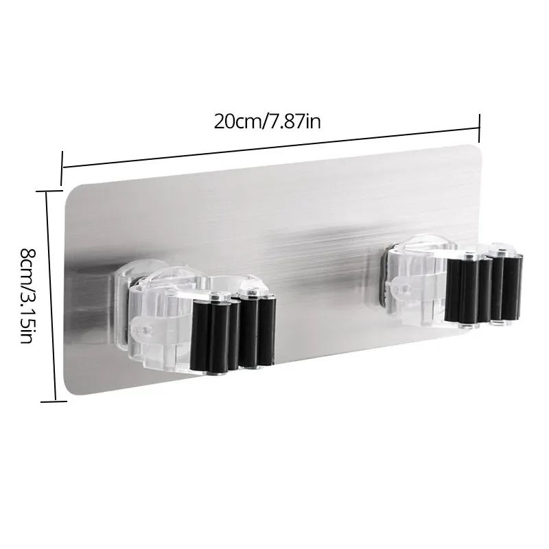 NoDrill Roller Mop Broom Holder 4